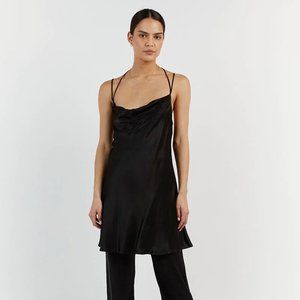 NWT DISSH Charli Black Satin Tunic